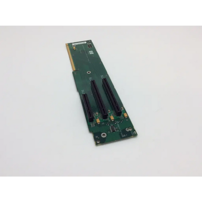 Green circuit board riser pa9c50a9vv631e with three black pcie slots and gold-colored connectors for hp devices