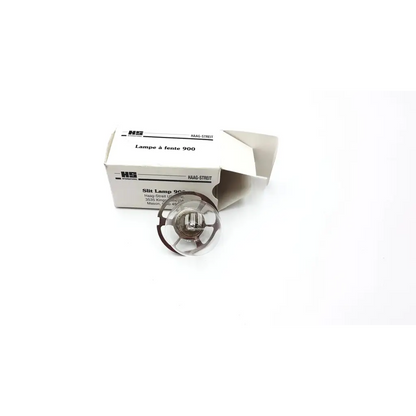 Clear glass slit lamp bulb with metallic base branded haag streit lampe à fente 900 for hs international microscope 0900.0930