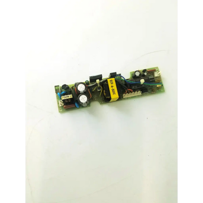 Green circuit board with black capacitors and yellow label 10w 24v in hsc-6-30nc microscope power supply unit