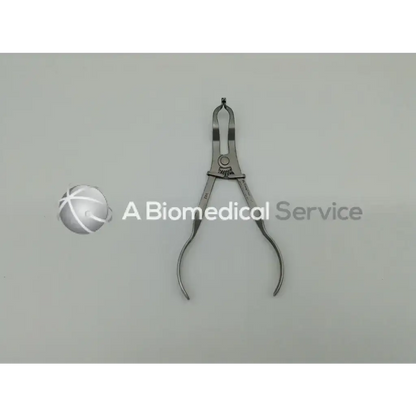 Stainless steel hu-friedy rdf plier 888 0613 with curved precision design and engraved markings for dental use