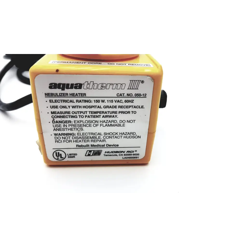 Hudson Aquatherm 050-12 Nebulizer Heater - Surgical Tool