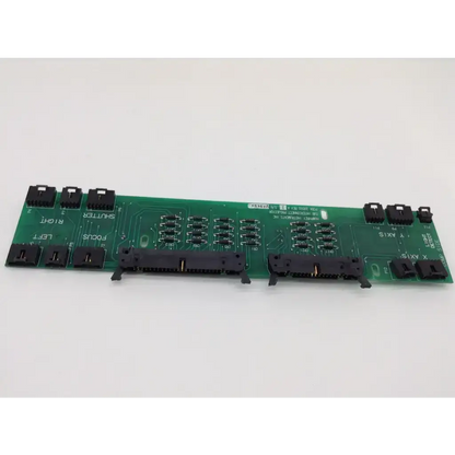 Green circuit board with black connectors and labeled components for humphrey 745 field analyzer cub interconnect projector
