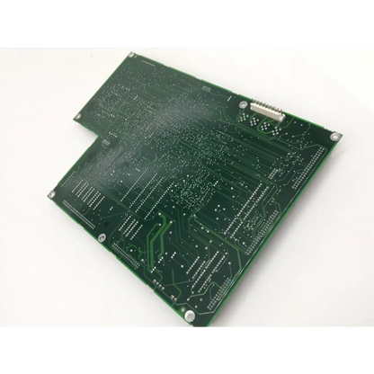Green printed circuit board with silver traces and mounting points for humphrey instruments pcba 48530-3 rev a3 board