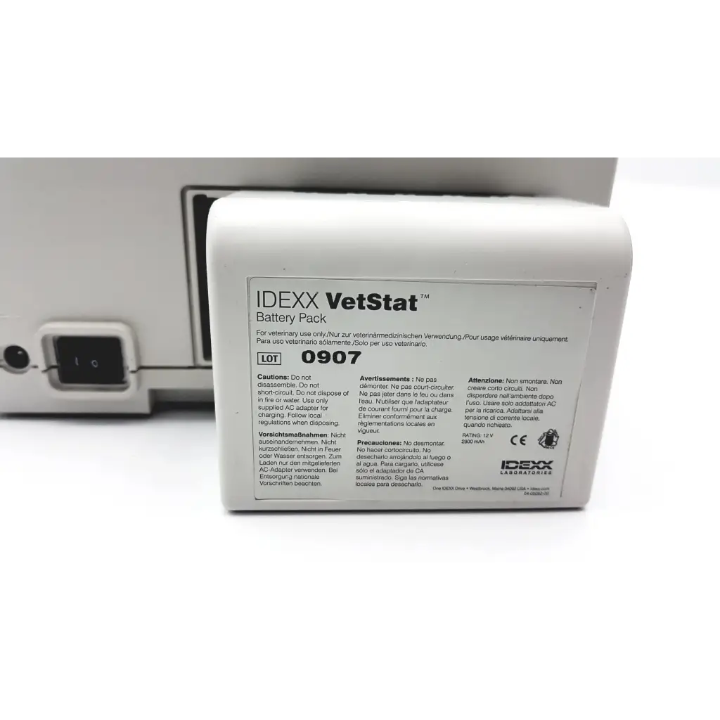 Idexx Vetstat Electrolyte and Blood Gas Analyzer