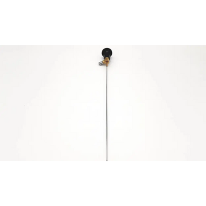 Black-handled imagyn microlap ml-gold 2.0mm 0º cystoscope with slender metallic shaft and brass connectors