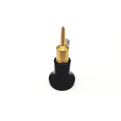 Black and gold precision soldering iron tip with metallic finish for imagyn microlap ml-gold 0mm 0º cystoscope