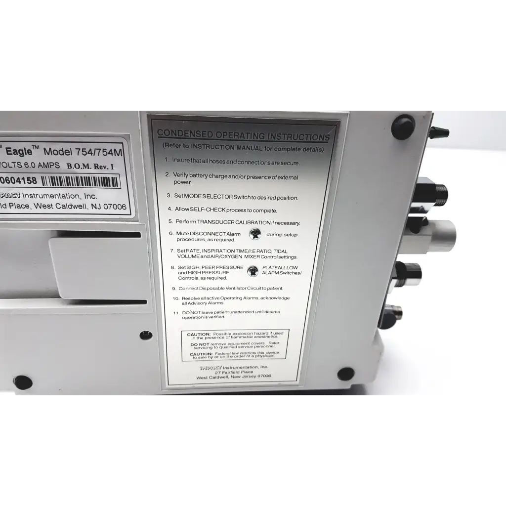 Load image into Gallery viewer, Impact Instrumentation Inc. Uni-Vent 754 Portable