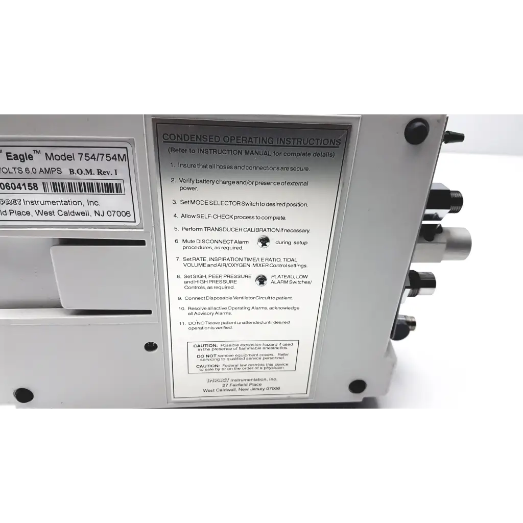 Load image into Gallery viewer, Impact Instrumentation Inc. Uni-Vent 754 Portable