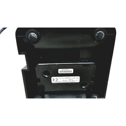 Black plastic back side of industrial scientific ibrid mx6 multi gas monitor with label and barcode visible