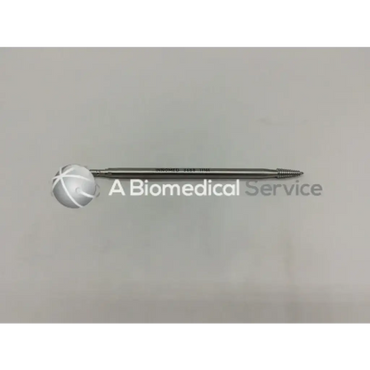 Metallic surgical femoral head remover quick connect screw with spherical head and innovate 304 ss marking