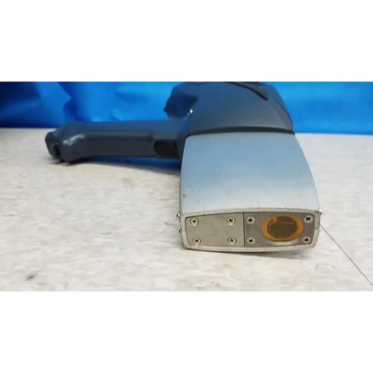 Gray and black handheld metal detector with silver front panel and orange lens in innov-x systems a-4000 s analyzer spectrometer kit