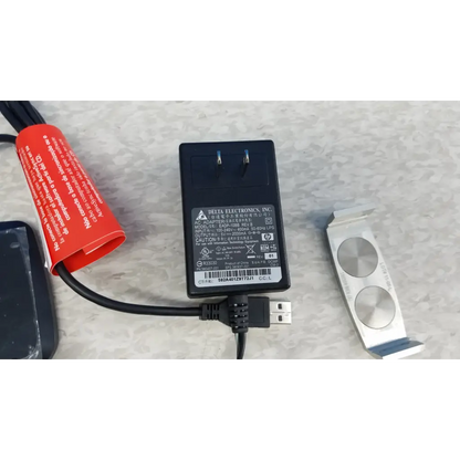Black plastic usb power adapter with red protective sleeve for innov-x systems a-4000 s alpha handheld analyzer spectrometer kit