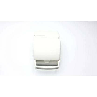 White plastic portable toilet with compact rectangular design and handle shown as inspiration respironics nebulizer af5-5 product