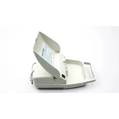 White plastic inspiration respironics 626 nebulizer af5-5 2923sm with hinged lid and carrying handle for easy use