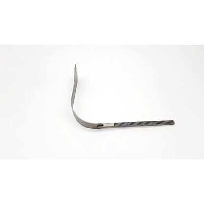 Silver intega 3794 harrington swivel retractor with curved metallic handle and textured grip swivel retractor blade