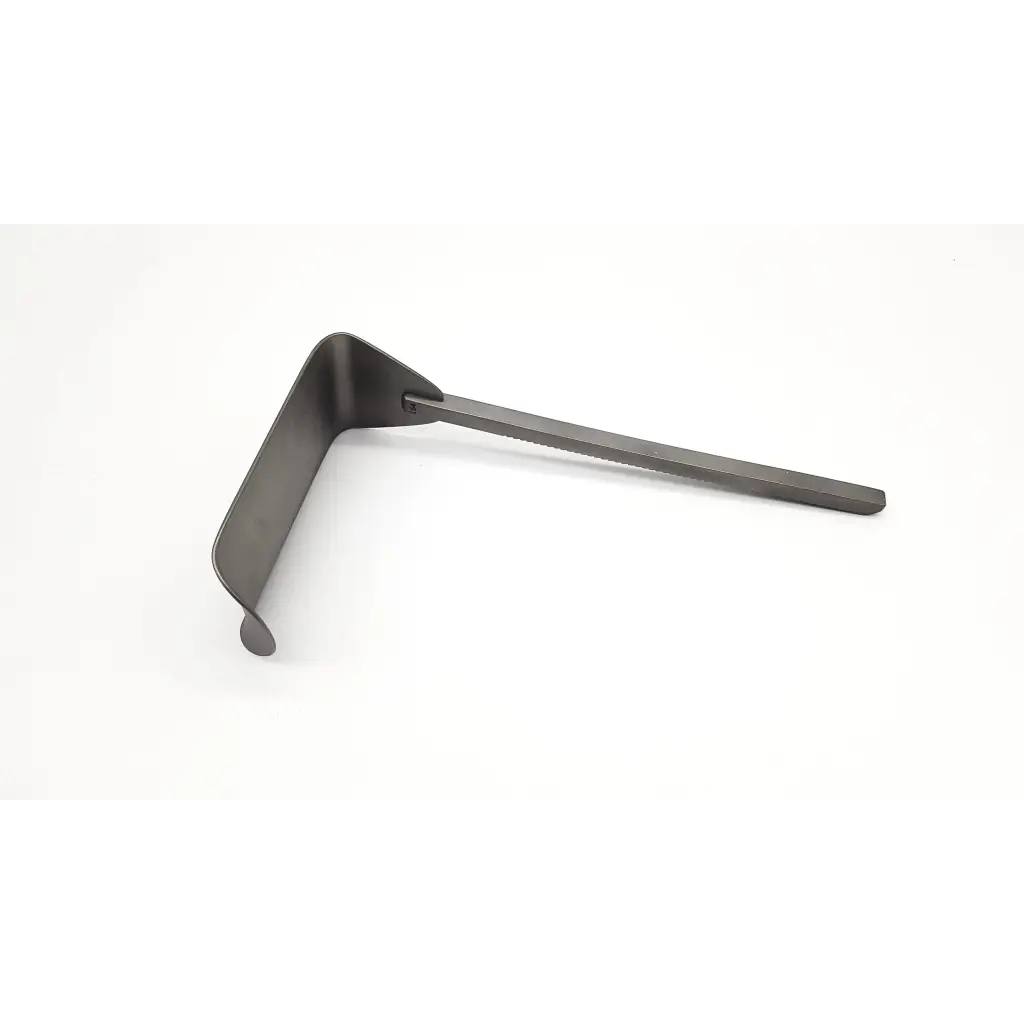Black metal integra jarit kelly fixed retractor with sleek angular design for precise surgical use