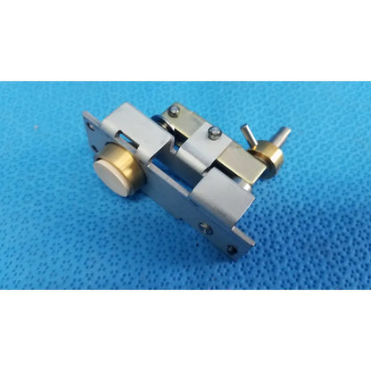 Silver and brass-colored metal main unit locking knob with plunger pin mechanical assembly for topcon retinal camera