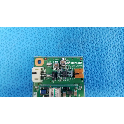Green printed blink control circuit board with topcon made in japan branding for trc-nw8 retinal camera