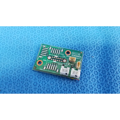 Green rectangular relay connection pcb board with white and yellow connectors for topcon internal camera use