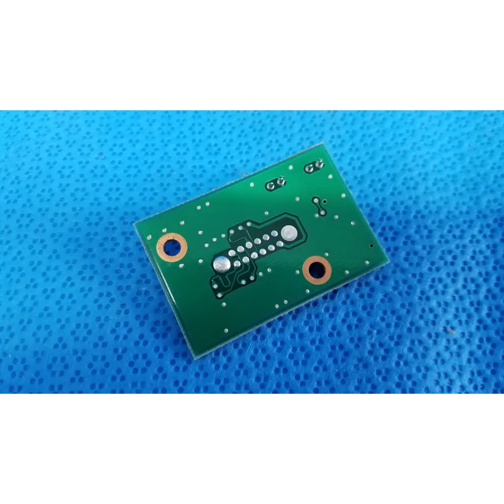 Green rectangular internal camera relay connection pcb board with silver soldered components for topcon camera