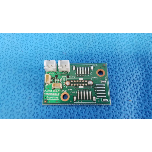 Green rectangular internal camera relay connection pcb board with white connectors for topcon trc-nw8 fundus retinal camera