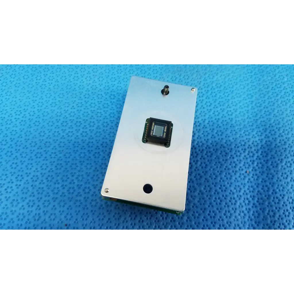 Silver rectangular internal ccd camera power control board with black integrated circuit for topcon fundus retinal camera