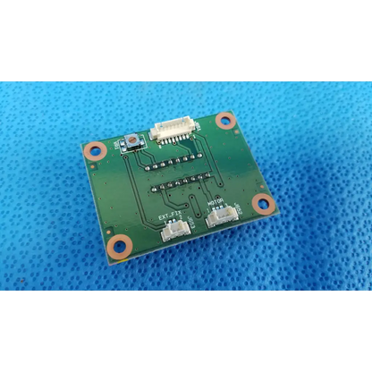 Green rectangular motor driver pcb board with four mounting holes for internal chinrest motor in topcon retinal camera