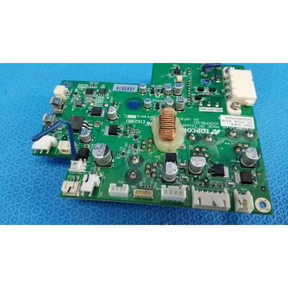 Green printed circuit board power pcb with capacitors and coiled inductor for internal dc power fundus camera use