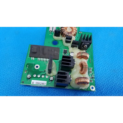 Green internal dc power pcb with copper coils and black components for Topcon TRC-NW8 fundus camera power pcb