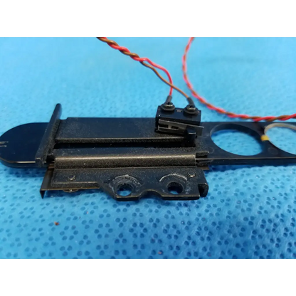 Black plastic internal diopter slider lens assembly with mounting bracket and wire harness for topcon trc-nw8 retinal camera