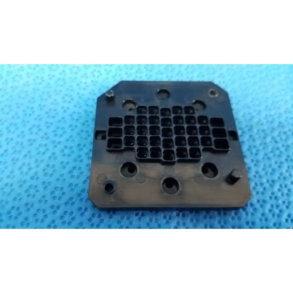 Black rectangular plastic fixation led target board with square cutouts and circular holes for Topcon TRC-NW8 camera