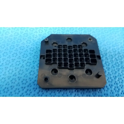 Black rectangular plastic fixation led target board with square cutouts and circular holes for Topcon TRC-NW8 camera