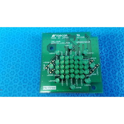 Green topcon led target circuit board with multiple fixation leds and printed labels for external fixation use