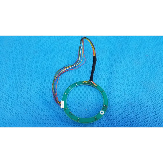 Green circular fixation led ring board with multicolored wires and black connector for topcon trc-nw8 retinal camera