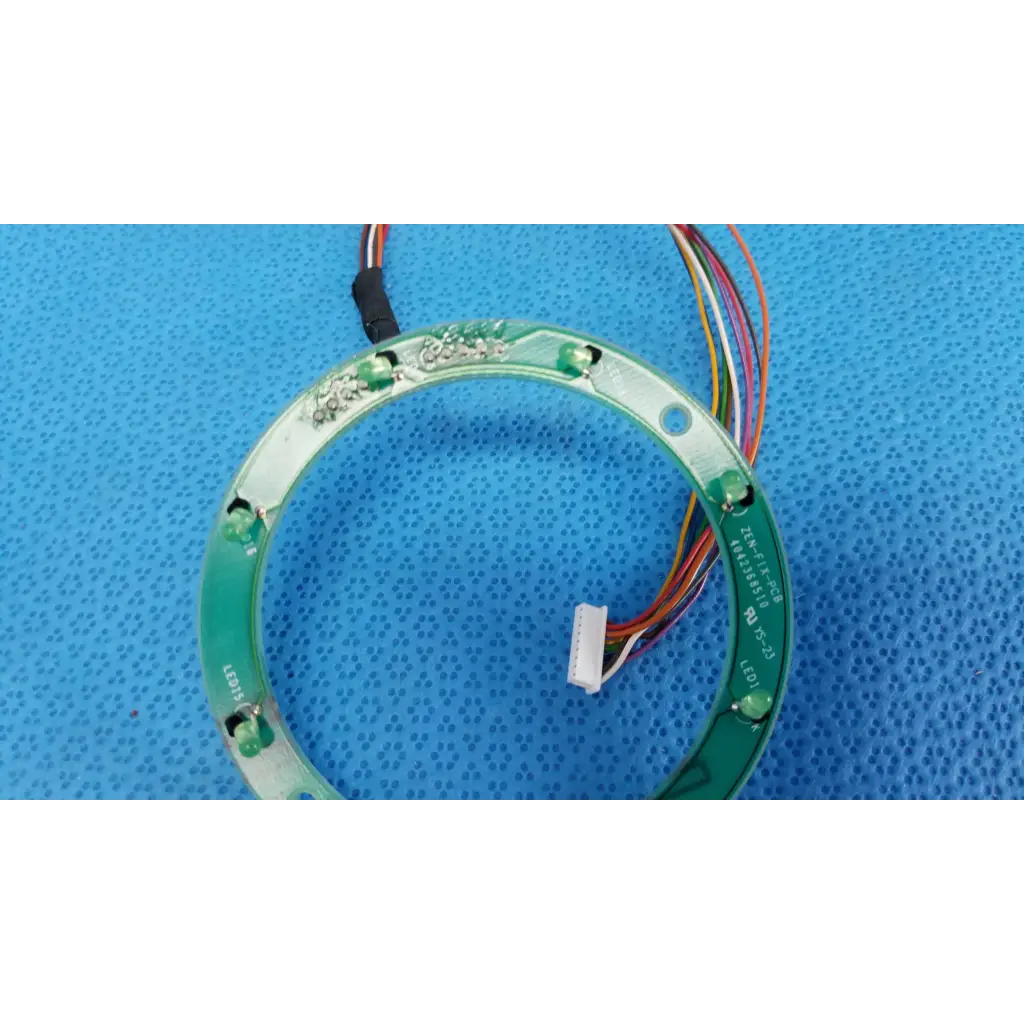 Green circular fixation led ring board with multiple embedded leds and wiring for topcon trc-nw8 fundus retinal camera
