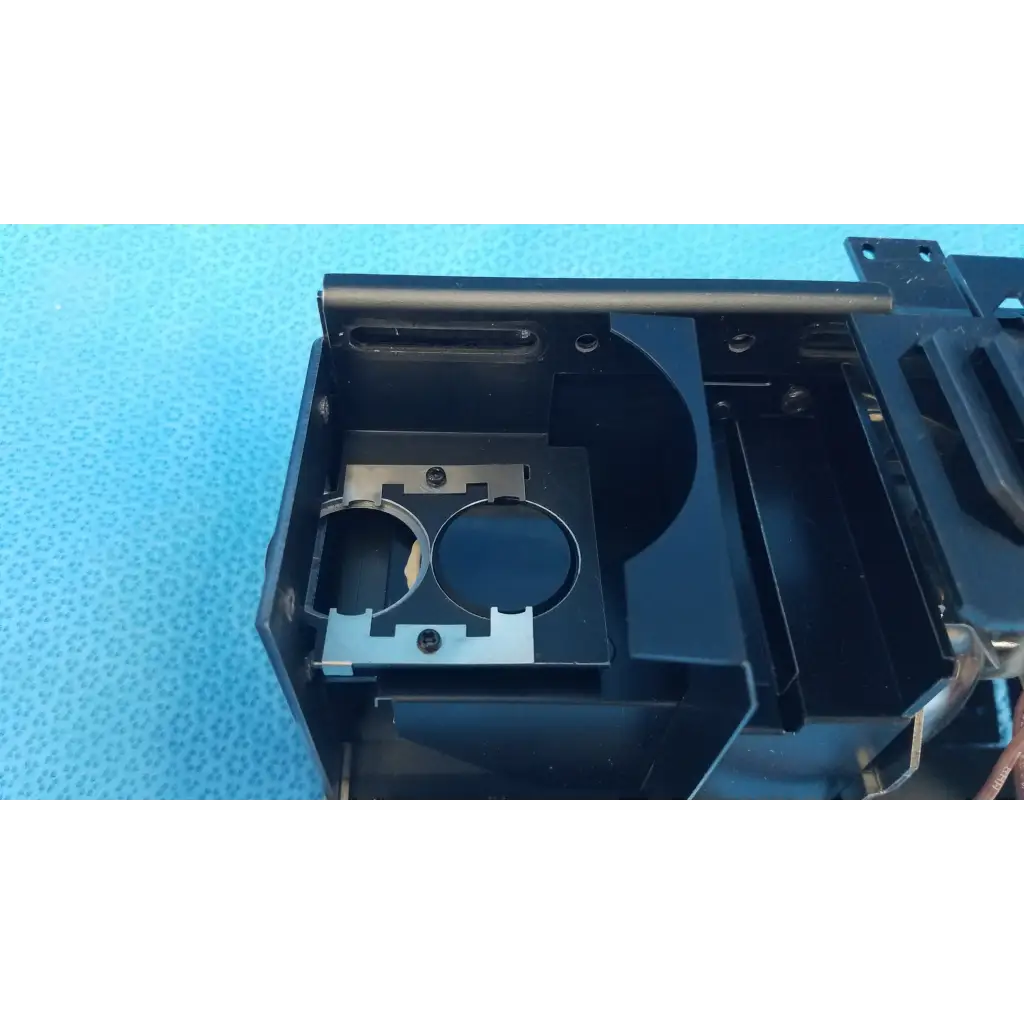 Black plastic internal halogen illumination lamp assembly with silver metal brackets for topcon trc-nw6s fundus camera