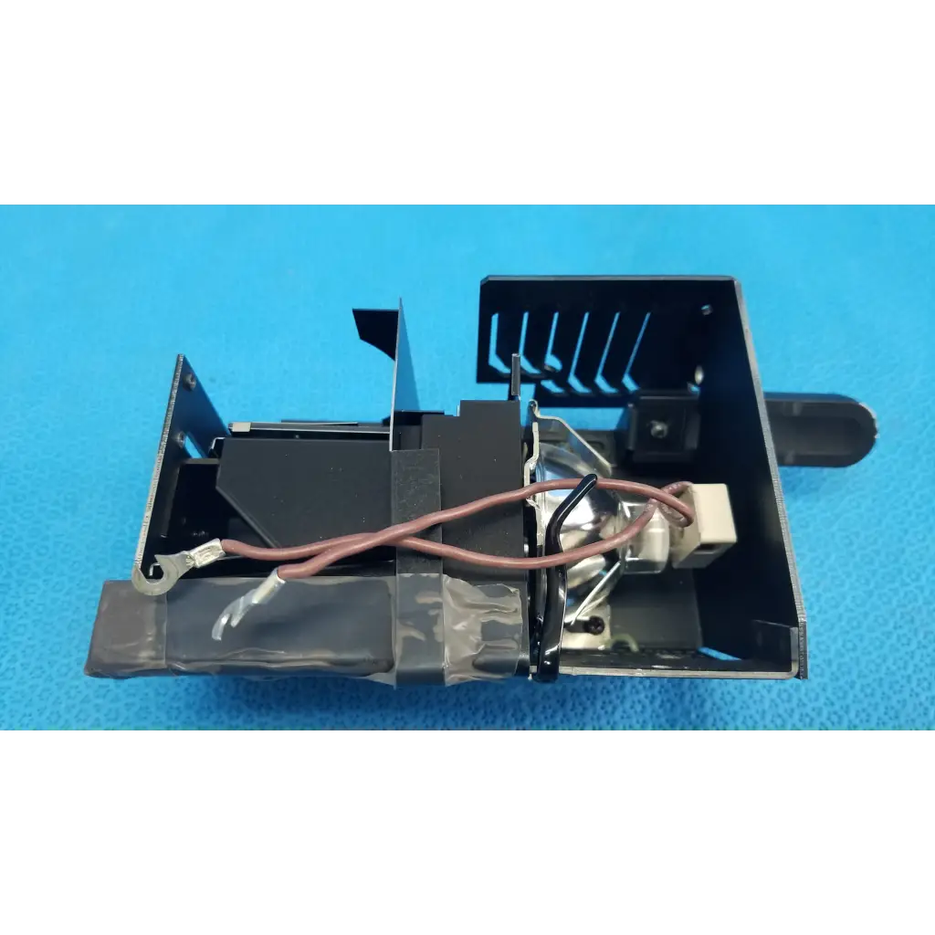 Black plastic halogen illumination lamp assembly with internal wiring for Topcon TRC-NW6S fundus camera