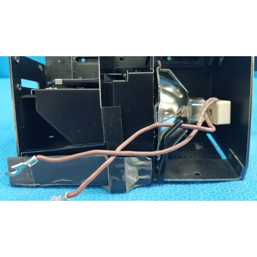 Black halogen illumination lamp assembly with reflective bulb and copper wiring for topcon TRC-NW6S fundus camera