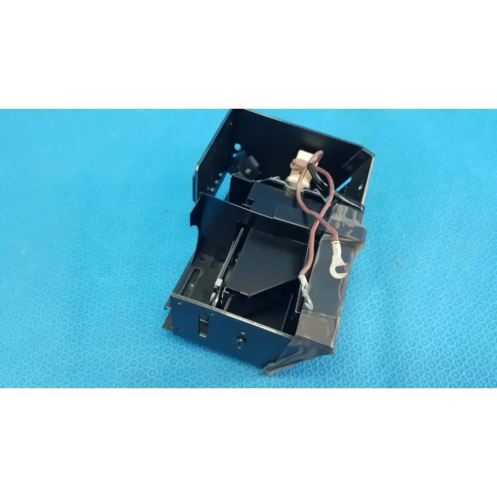 Black plastic housing with internal wiring of halogen illumination lamp assembly for topcon trc-nw6s fundus camera