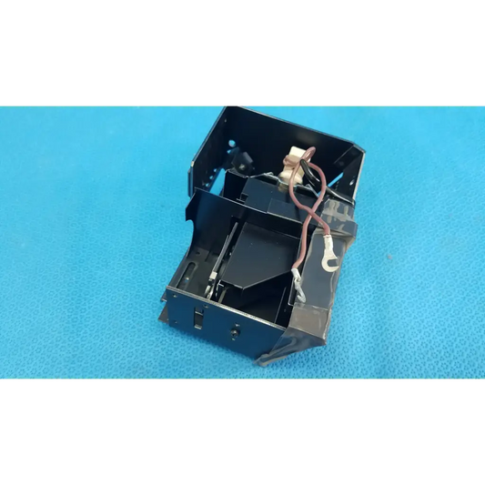 Black plastic housing with internal wiring of halogen illumination lamp assembly for topcon trc-nw6s fundus camera
