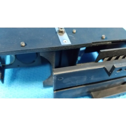 Black metal halogen illumination lamp assembly with silver bolts and central metallic strip for Topcon TRC-NW8 fundus camera