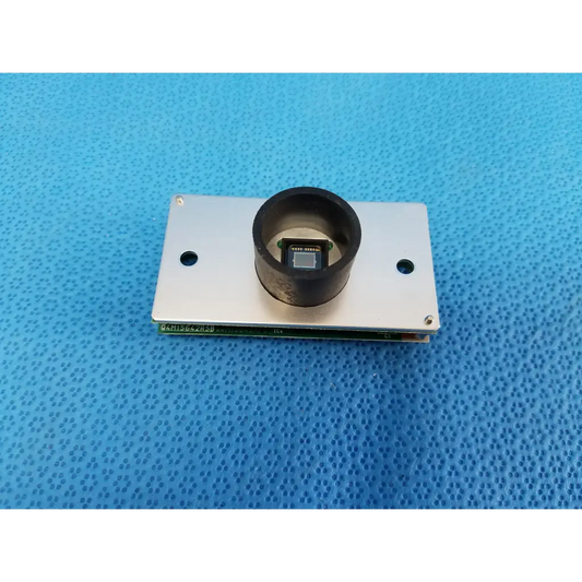 Silver rectangular internal image sensor board with black cylindrical lens housing for topcon trc-nw8 retinal camera