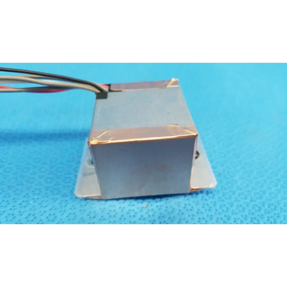 Rectangular ccd sensor module with copper-colored metal casing and attached wires for topcon trc-nw6s imaging alignment