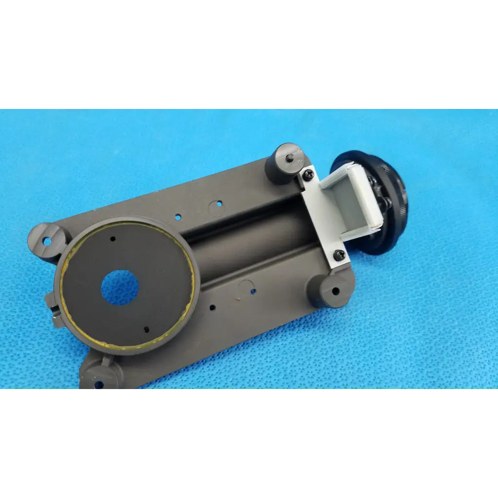 Gray metallic internal main optical lens barrel focus drive block assembly with circular base for Topcon TRC-NW8 camera