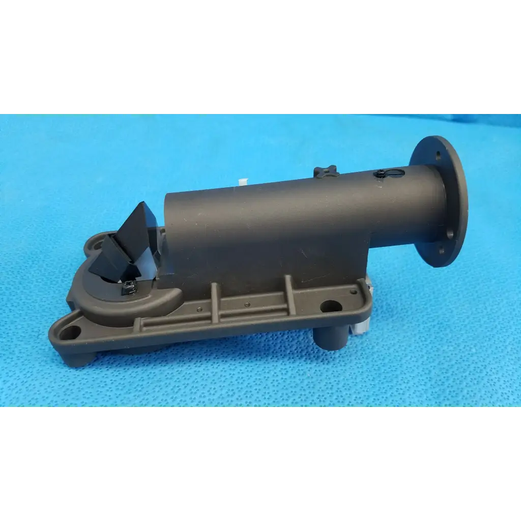 Dark gray plastic focus drive block assembly with lens barrel and porro prism for topcon trc-nw8 retinal camera