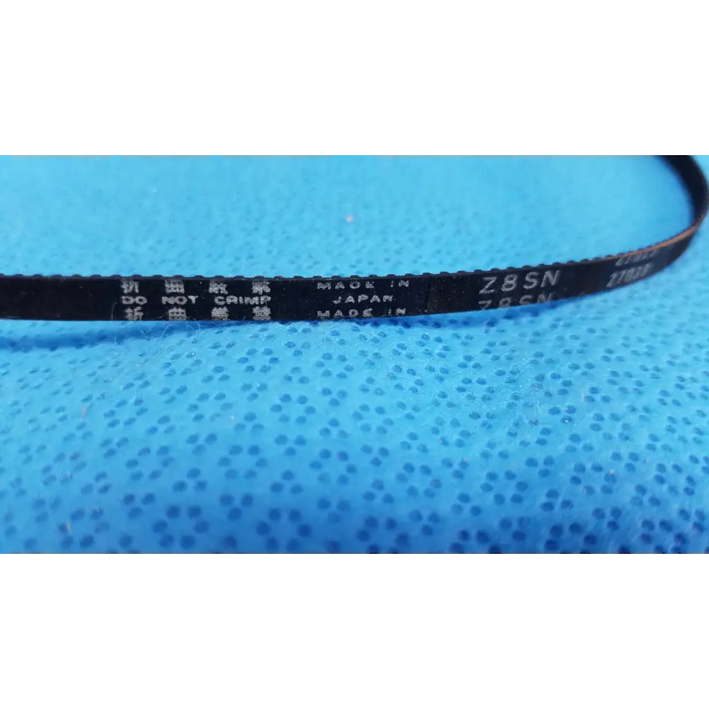 Black rubber mechanical drive timing belt made in japan with model zbsn 78sn for Topcon retinal camera