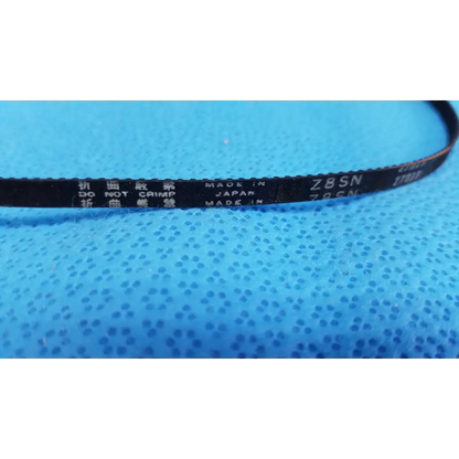 Black rubber mechanical drive timing belt made in japan with model zbsn 78sn for Topcon retinal camera