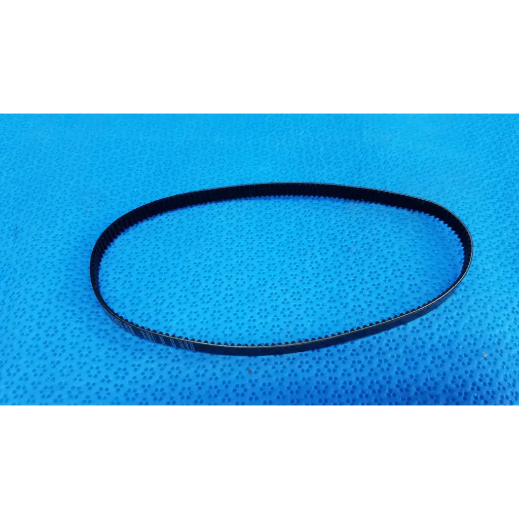 Black rubber mechanical drive timing belt with evenly spaced teeth for topcon trc-nw8 retinal camera