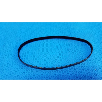 Black rubber mechanical drive timing belt with evenly spaced teeth for topcon trc-nw8 retinal camera