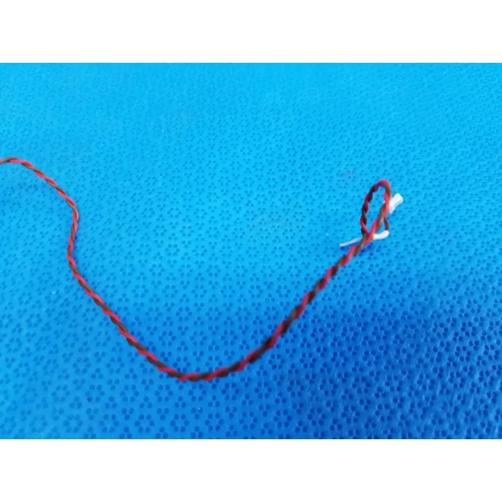 Internal mechanical limit position sensor cable with red and black twisted wires and white connector for topcon fundus camera